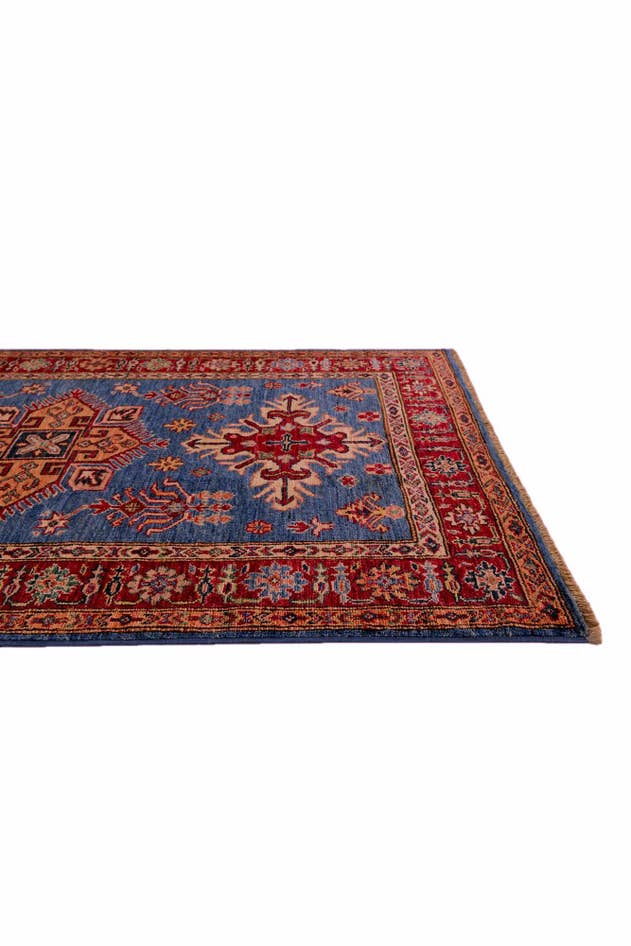 Detail image of 3' 7 x 5' Hand Knotted Kazak Rug