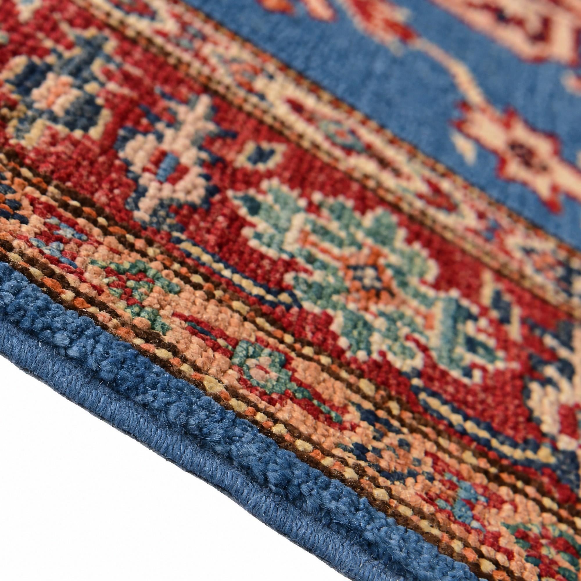 110cm x 155cm Hand Knotted Kazak Rug