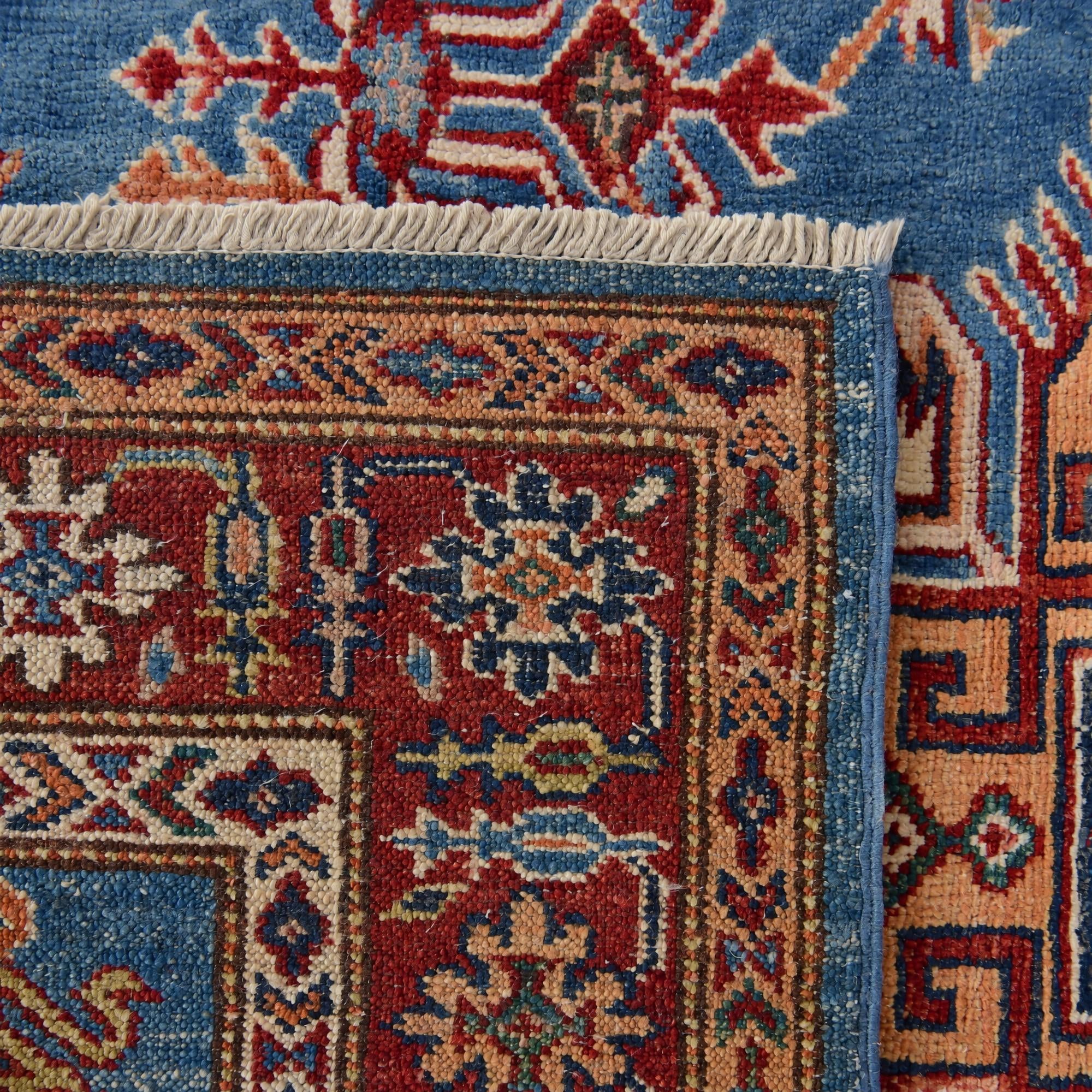 110cm x 155cm Hand Knotted Kazak Rug
