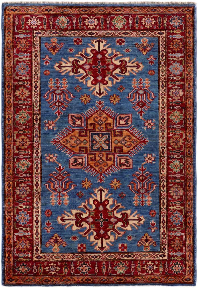 3' 7 x 5' Hand Knotted Kazak Rug
