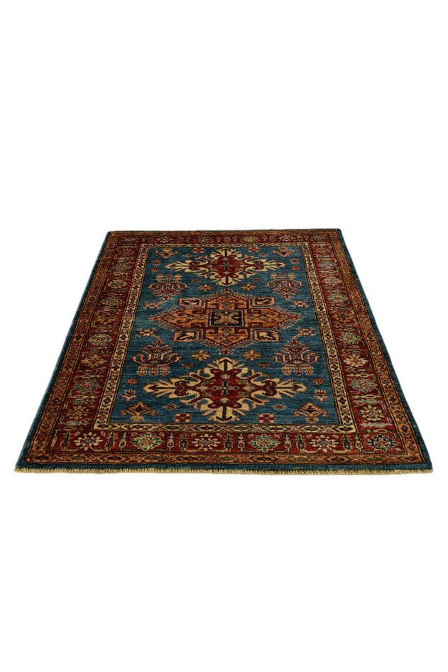 Detail image of 3' 6 x 5' 1 Hand Knotted Kazak Rug