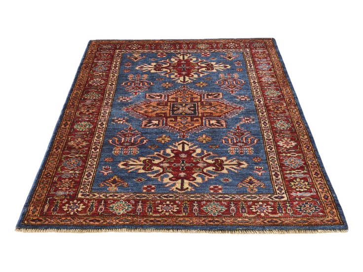 Detail image of 3' 6 x 5' 1 Hand Knotted Kazak Rug