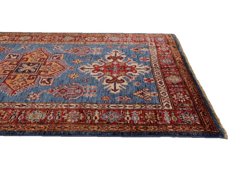 Detail image of 3' 6 x 5' 1 Hand Knotted Kazak Rug