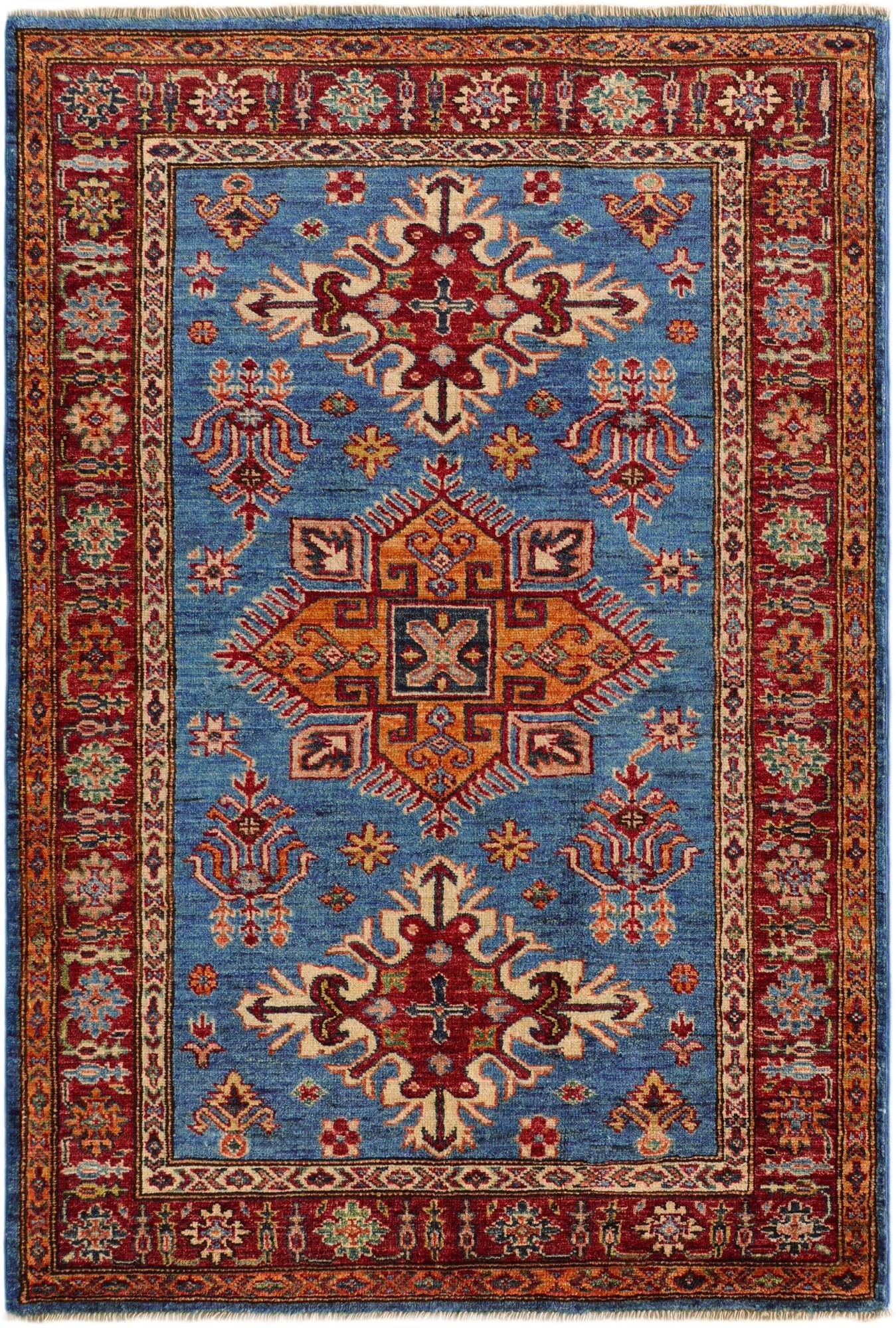 3' 6 x 5' 1 Hand Knotted Kazak Rug