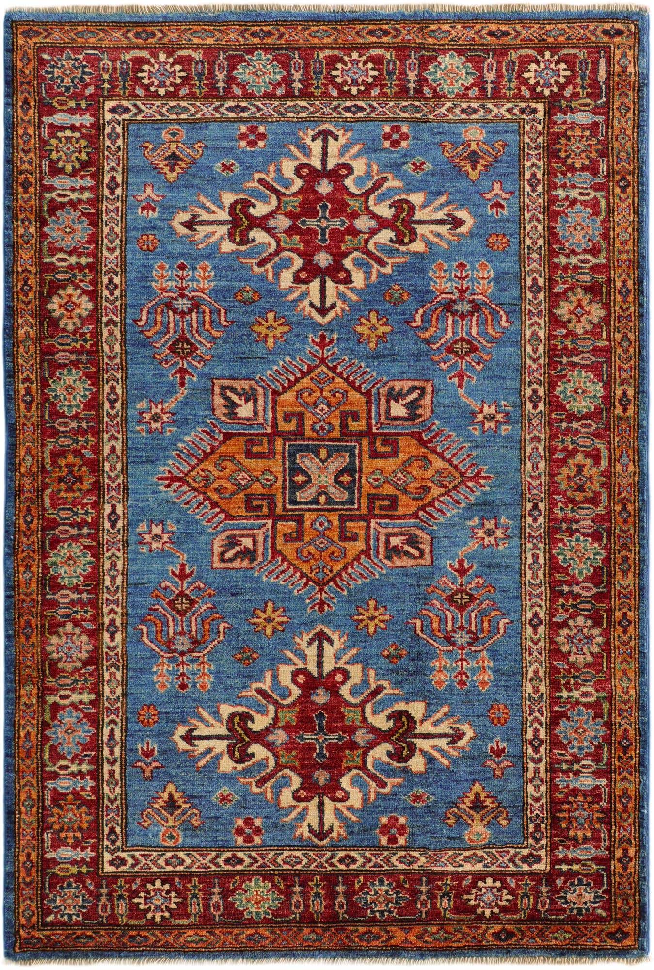 3' 6 x 5' 1 Hand Knotted Kazak Rug