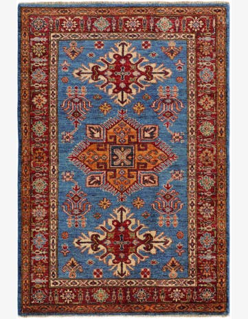 3' 6 x 5' 1 Hand Knotted Kazak Rug