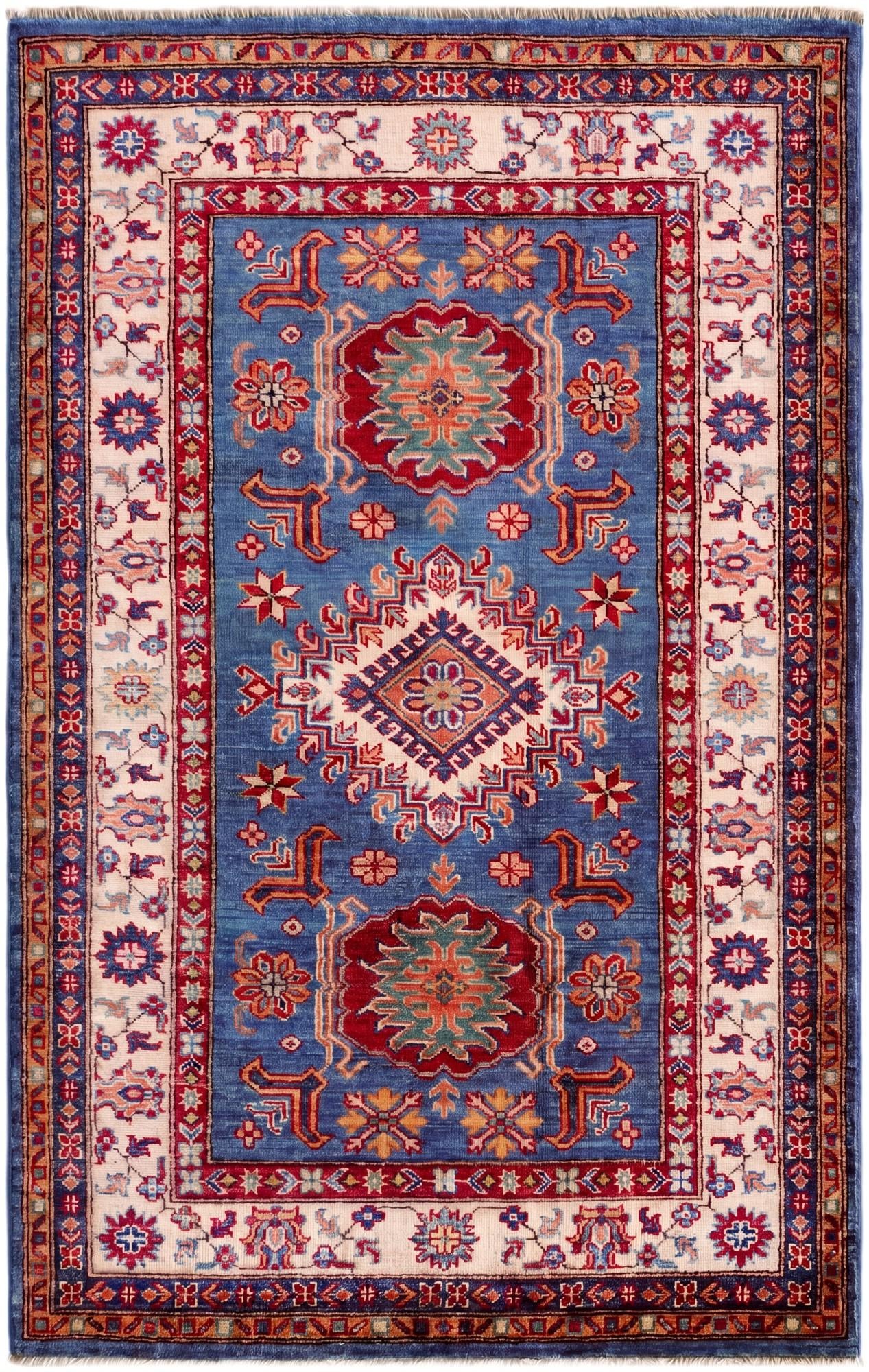 3' 3 x 5' 1 Hand Knotted Kazak Rug