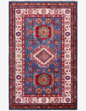 3' 3 x 5' 1 Hand Knotted Kazak Rug