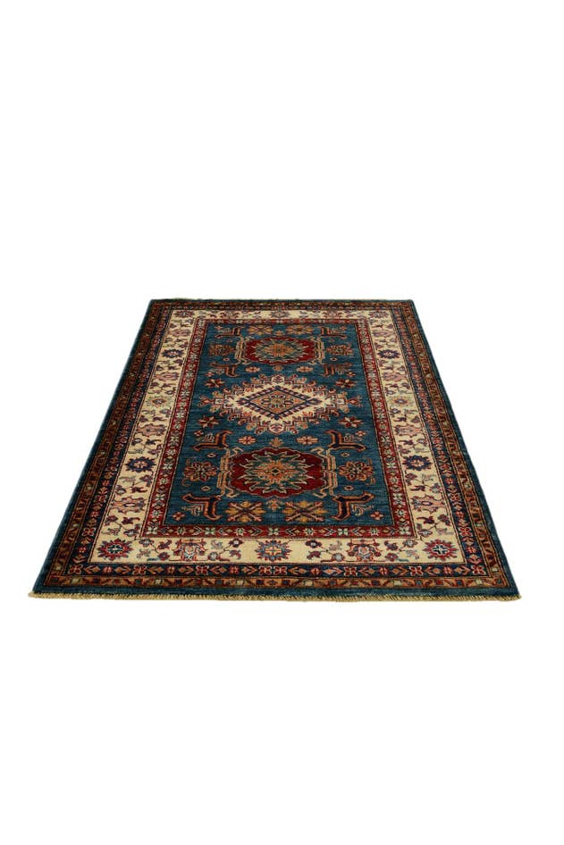 Detail image of 3' 1 x 5' 2 Hand Knotted Kazak Rug