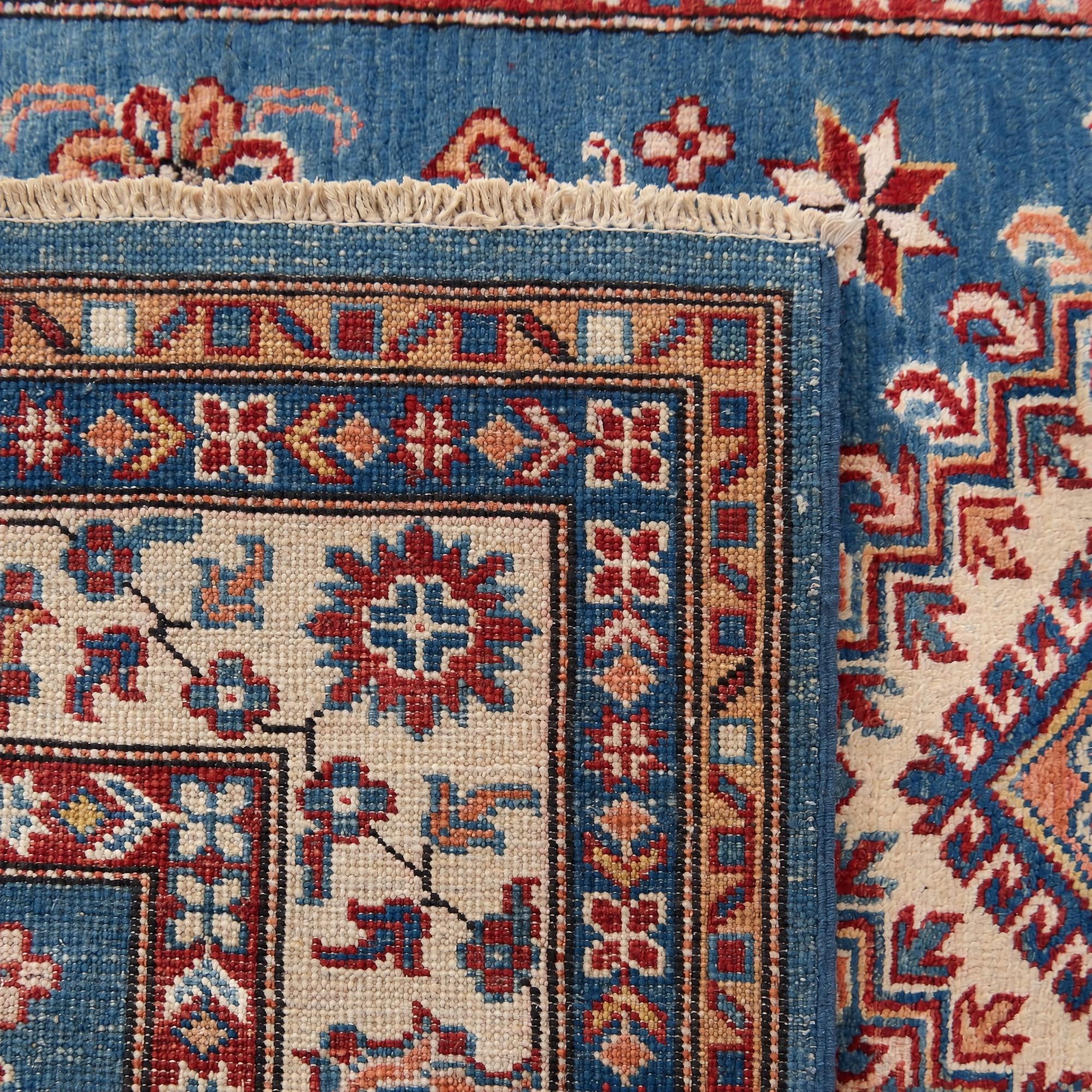 Detail image 12 of 12: 3' 1 x 5' 2 Hand Knotted Kazak Rug