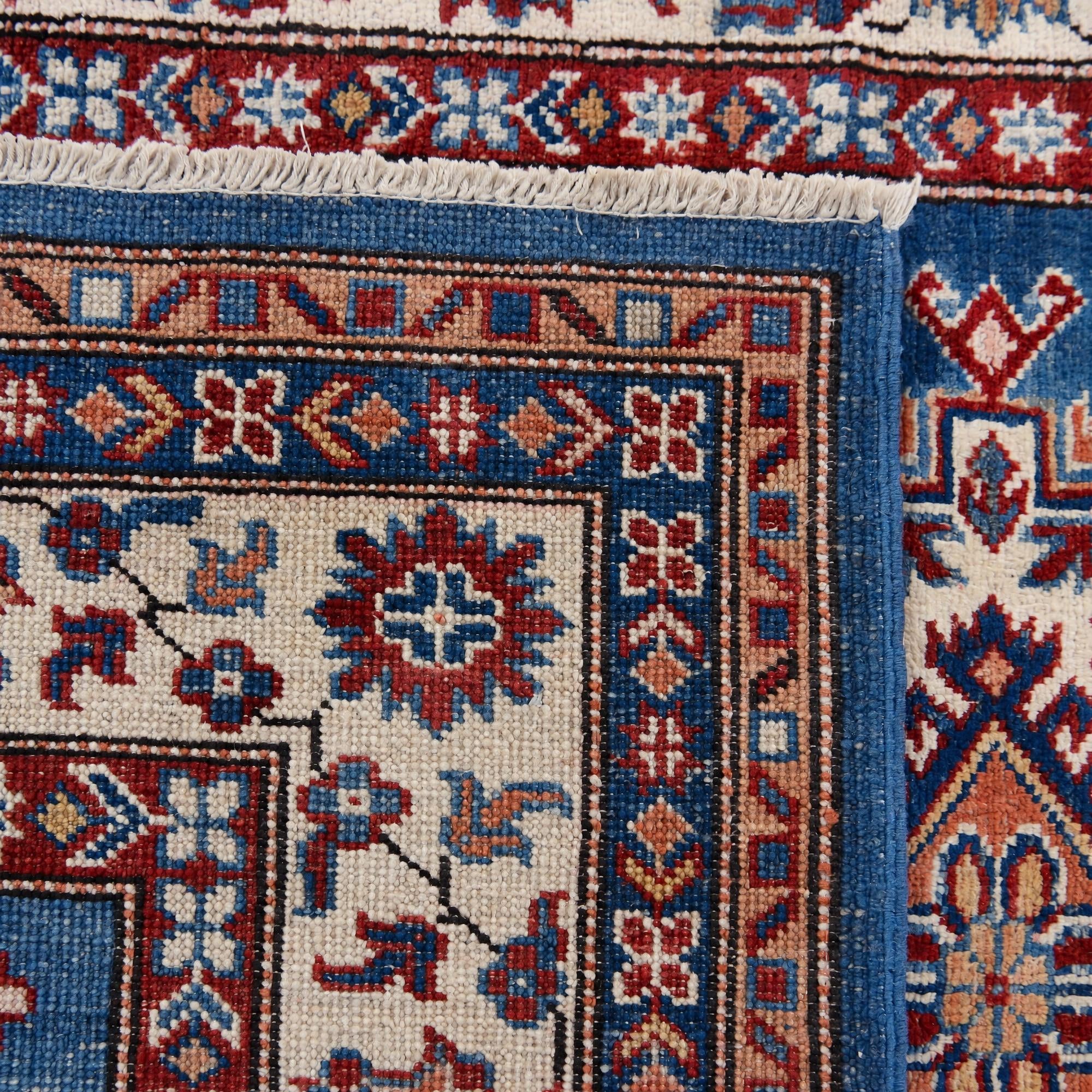 100cm x 155cm Hand Knotted Kazak Rug
