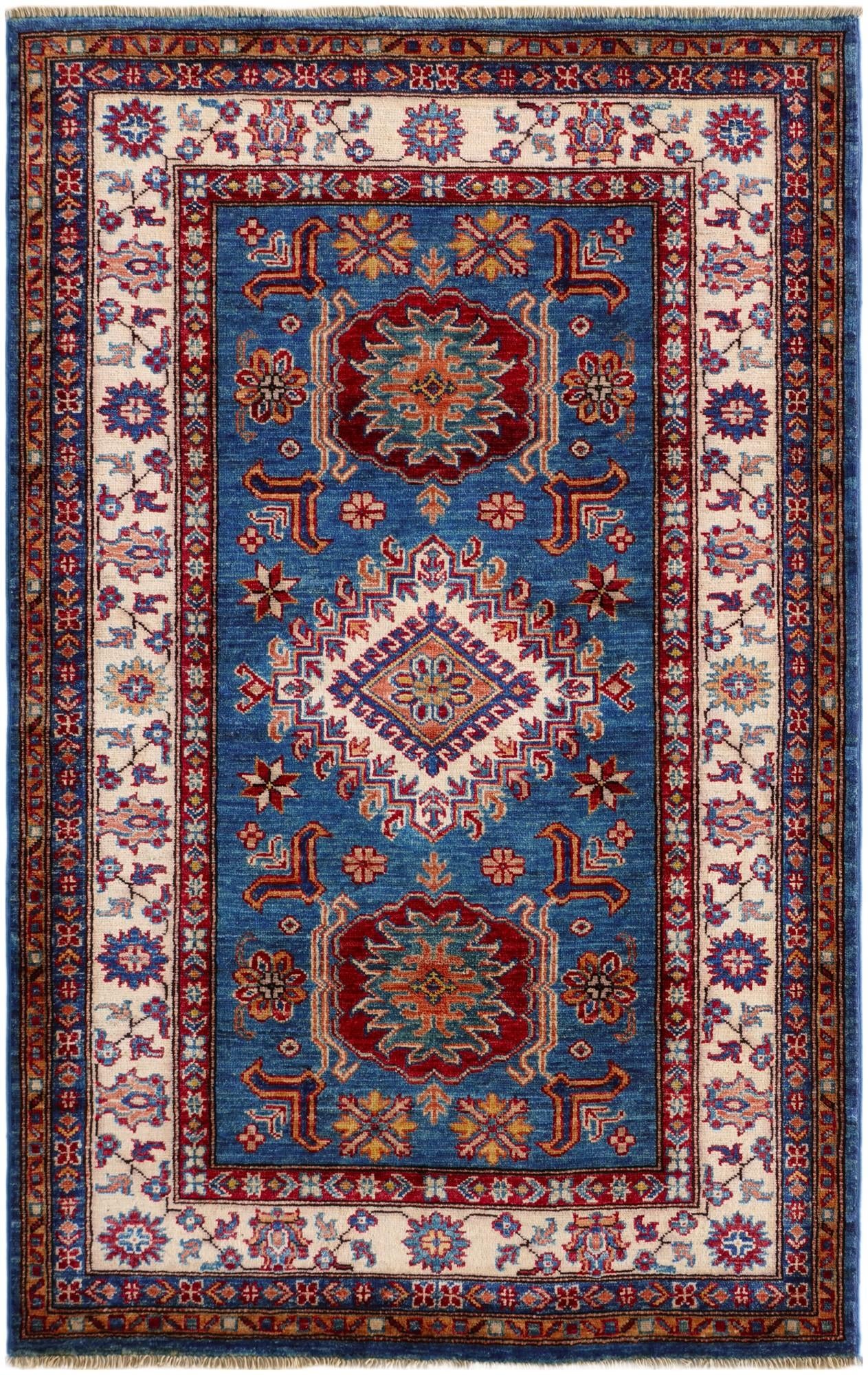3' 3 x 5' 1 Hand Knotted Kazak Rug