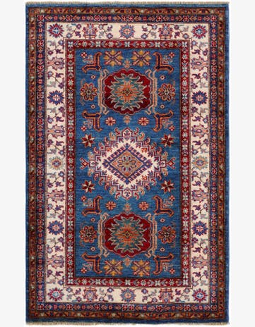 3' 3 x 5' 1 Hand Knotted Kazak Rug