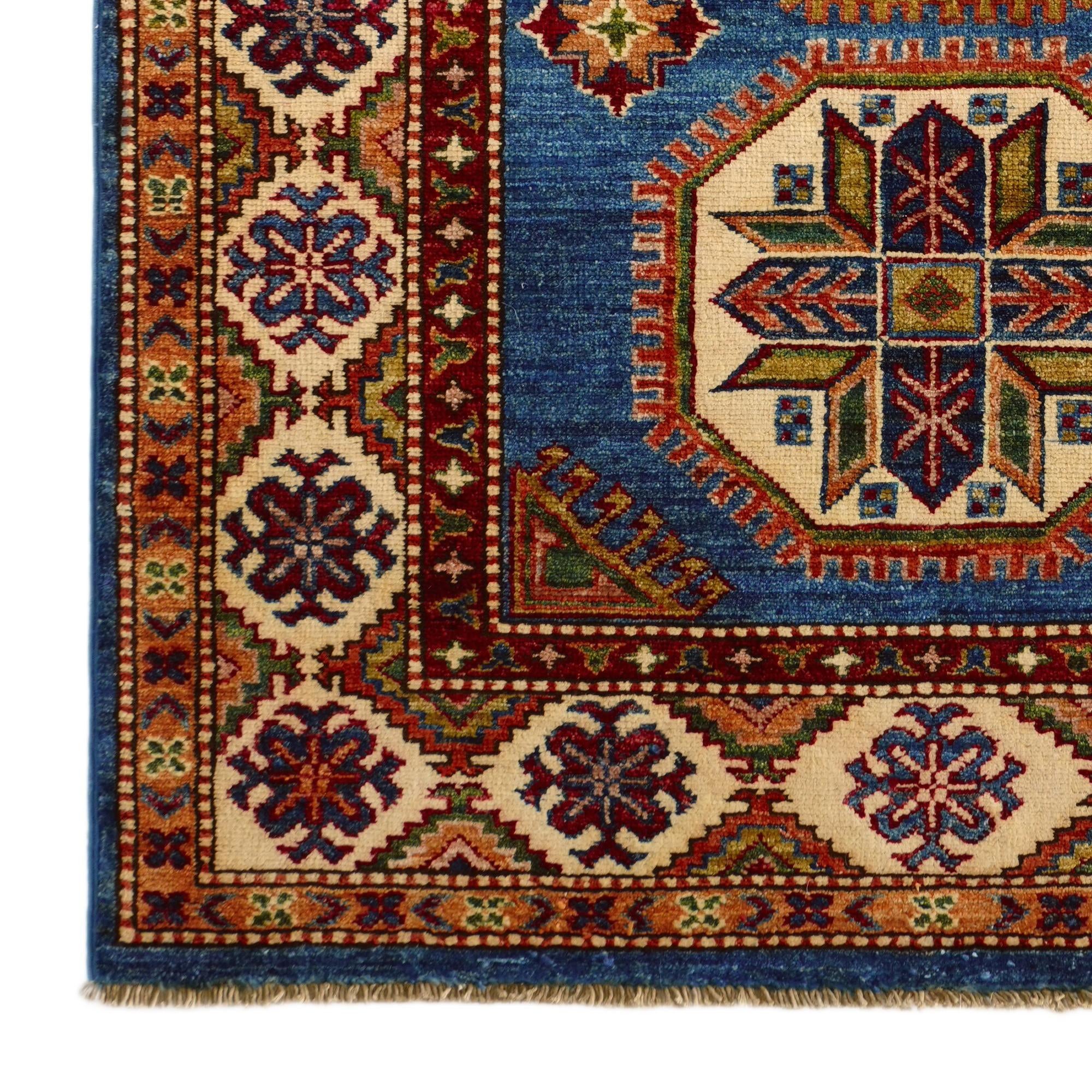3' 6 x 4' 10 Hand Knotted Kazak Rug