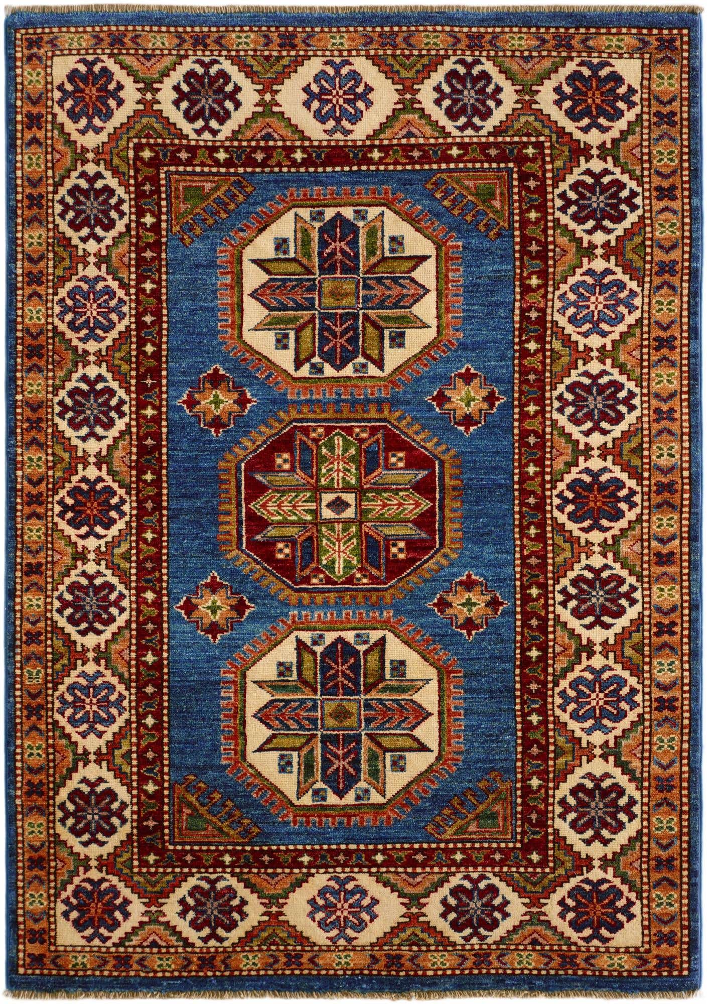 3' 6 x 4' 10 Hand Knotted Kazak Rug