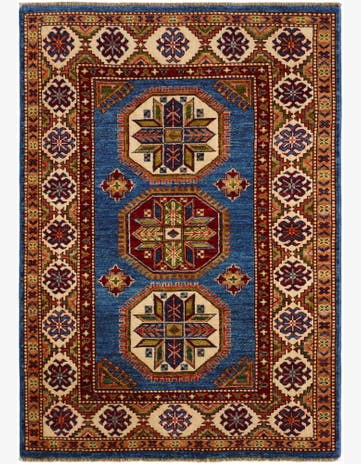 3' 6 x 4' 10 Hand Knotted Kazak Rug