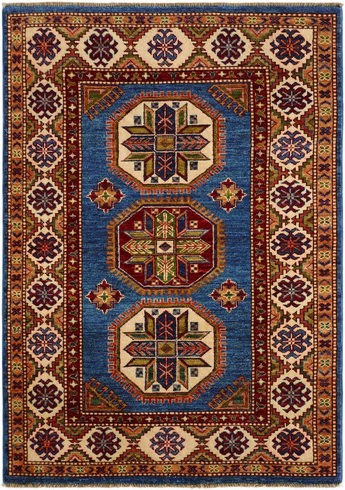 3' 6 x 4' 10 Hand Knotted Kazak Rug