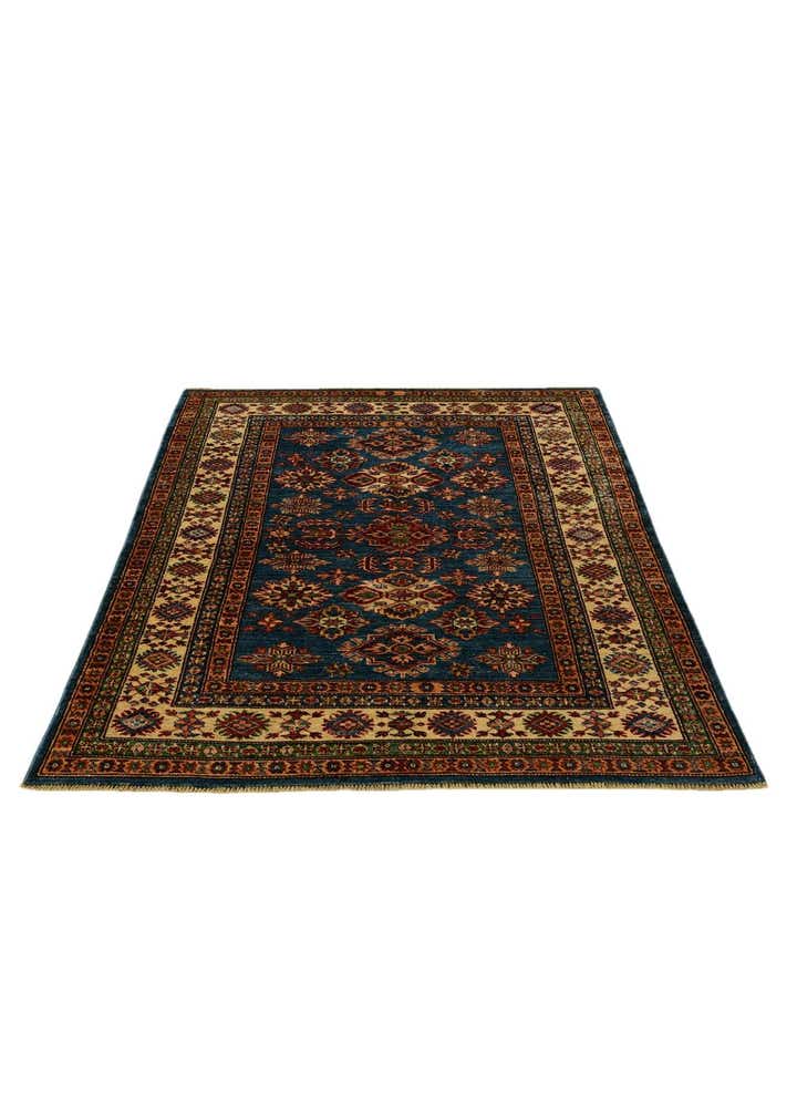 4' 1 x 5' 11 Hand Knotted Kazak Rug