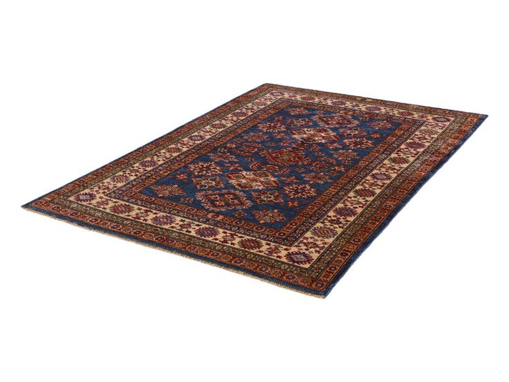 Detail image of 4' 1 x 5' 11 Hand Knotted Kazak Rug