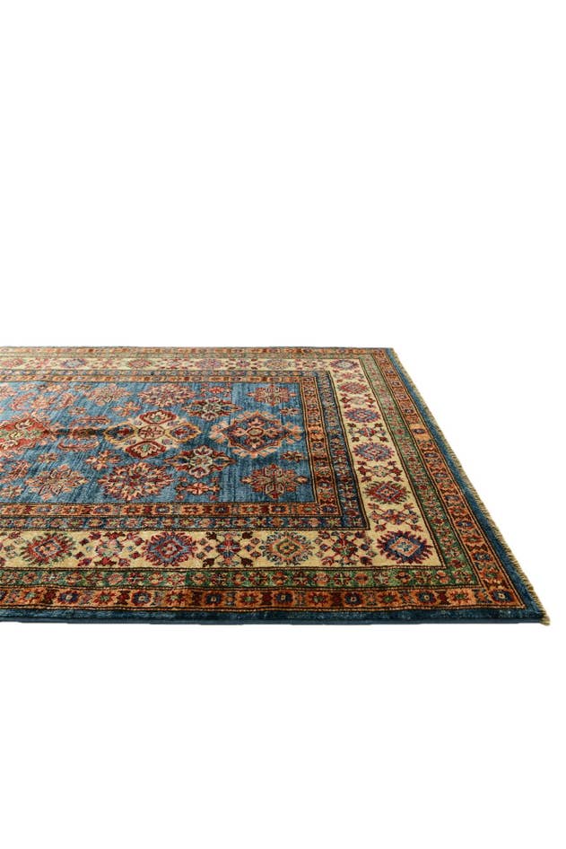 Detail image of 4' 1 x 5' 11 Hand Knotted Kazak Rug