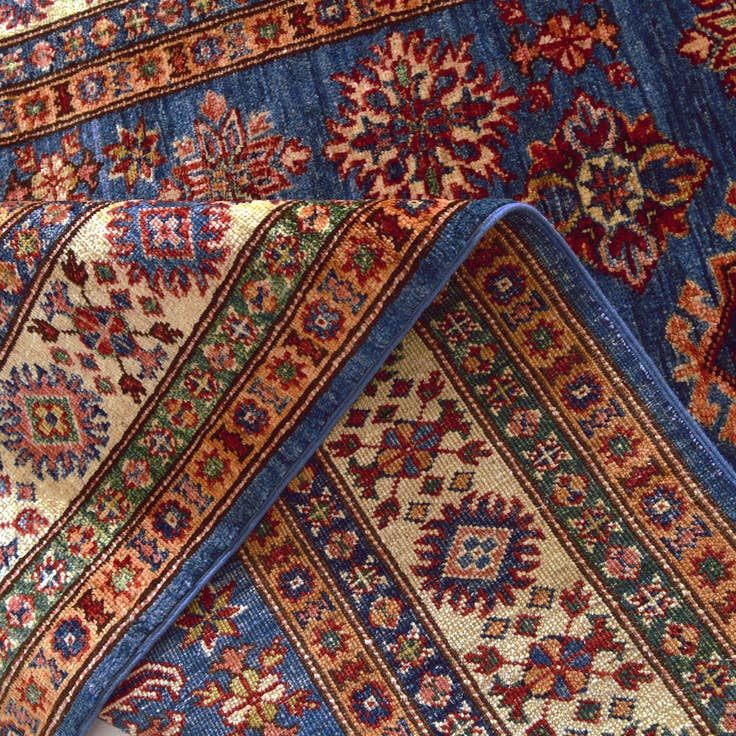 Detail image of 4' 1 x 5' 11 Hand Knotted Kazak Rug