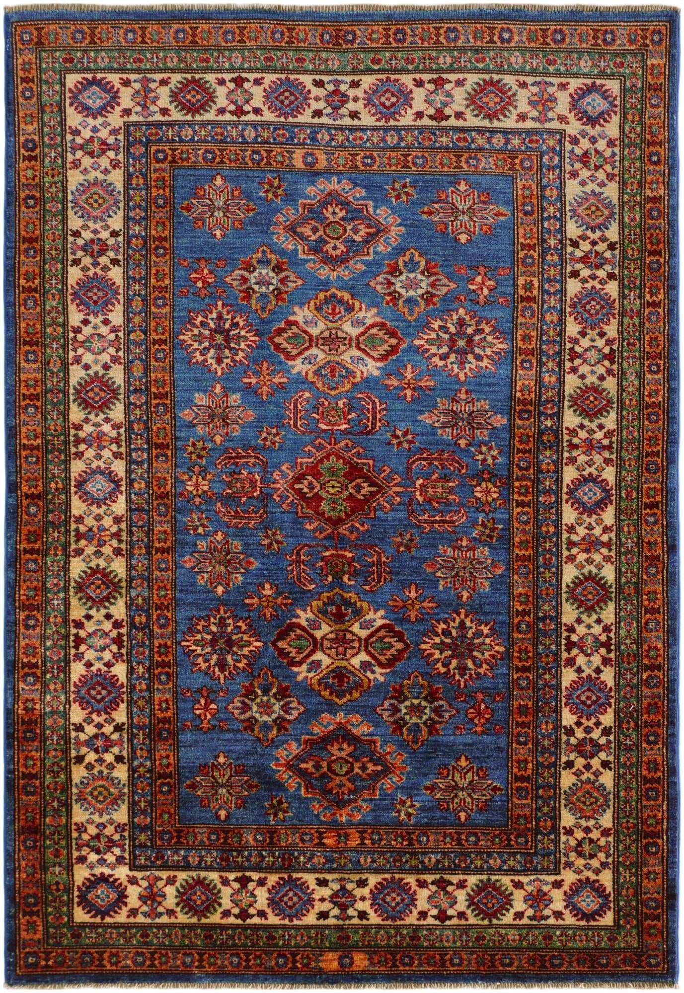 4' 1 x 5' 11 Hand Knotted Kazak Rug