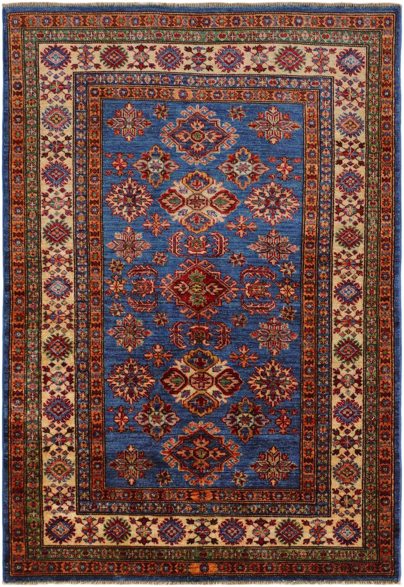 4' 1 x 5' 11 Hand Knotted Kazak Rug