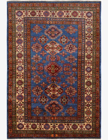 4' 1 x 5' 11 Hand Knotted Kazak Rug