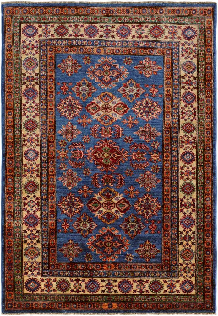 4' 1 x 5' 11 Hand Knotted Kazak Rug