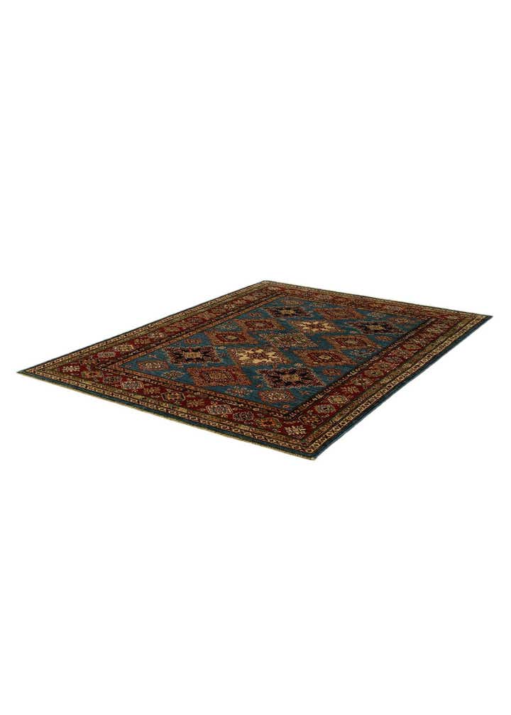 5' 1 x 6' 10 Hand Knotted Kazak Rug