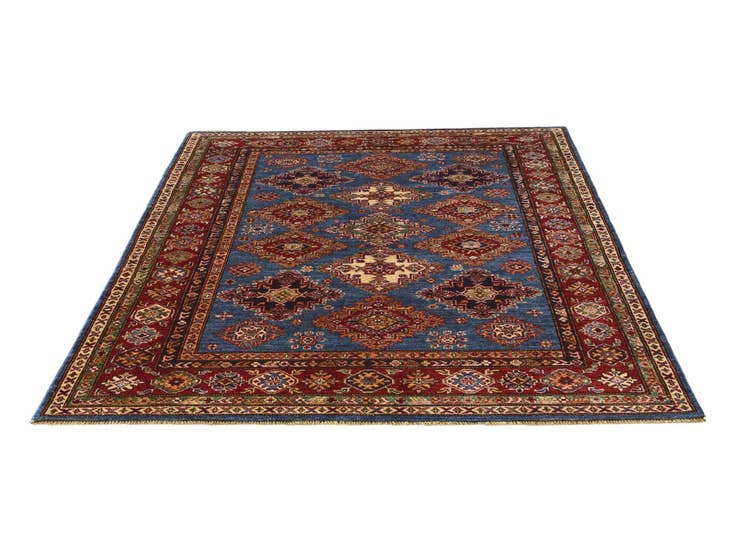 Detail image of 5' 1 x 6' 10 Hand Knotted Kazak Rug