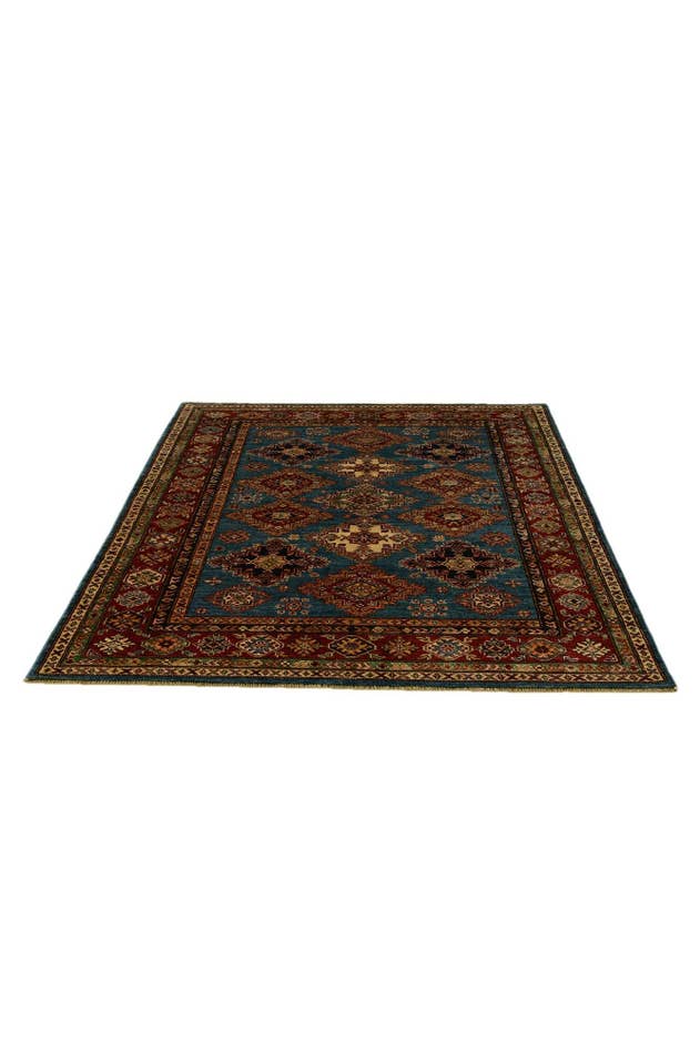 Detail image of 5' 1 x 6' 10 Hand Knotted Kazak Rug