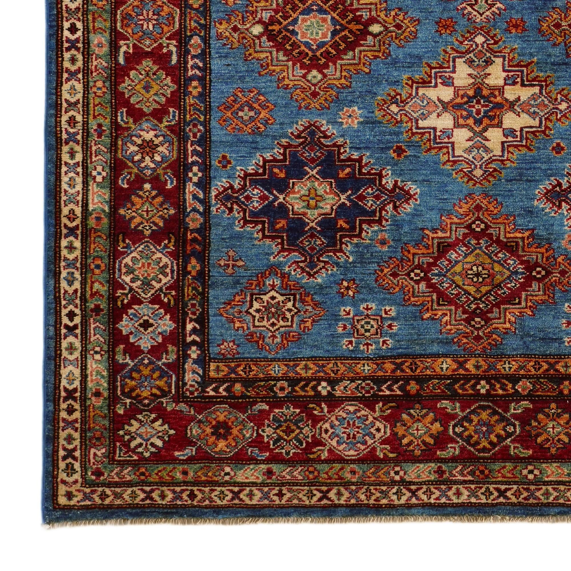 5' 1 x 6' 10 Hand Knotted Kazak Rug