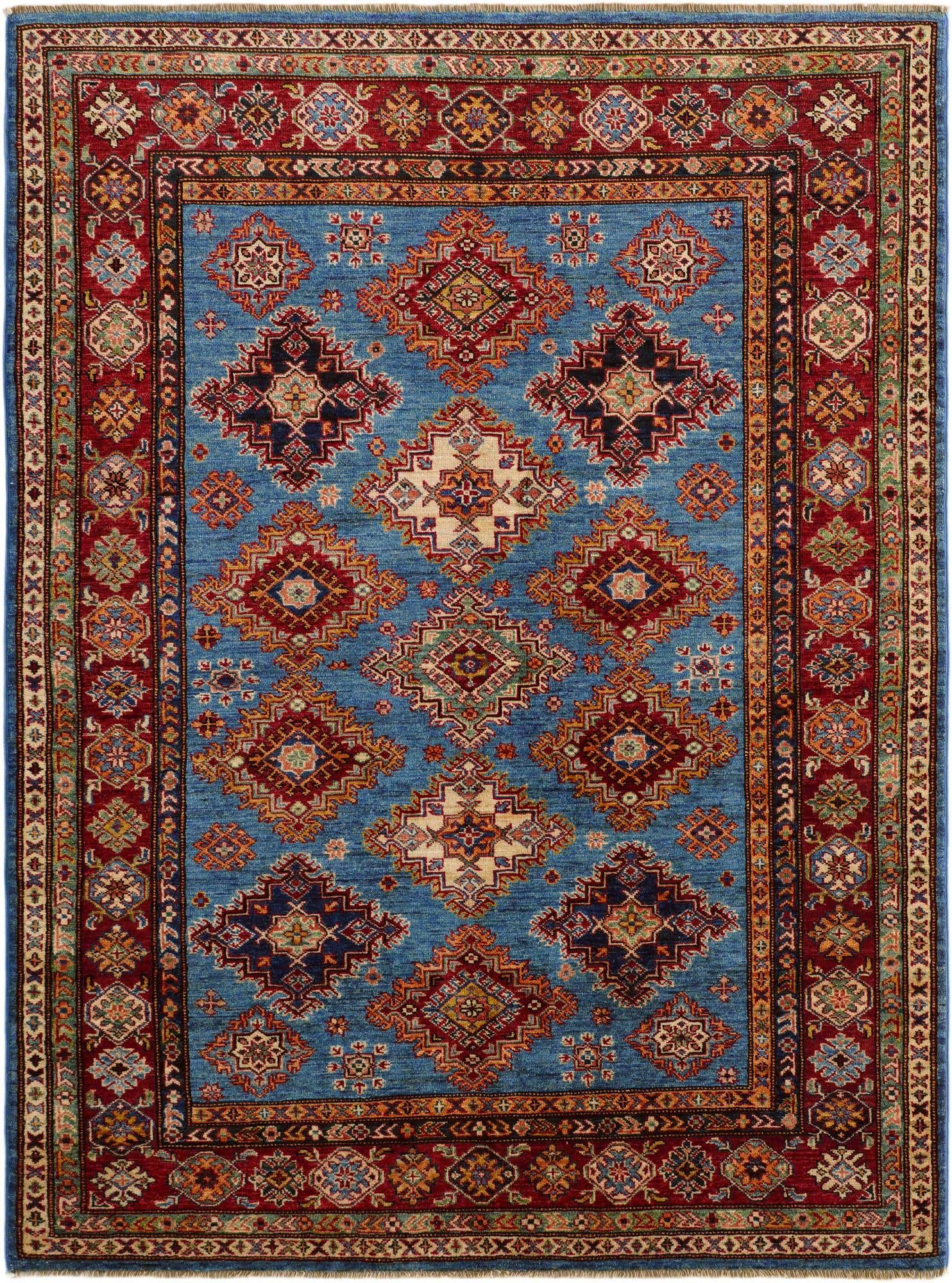 5' 1 x 6' 10 Hand Knotted Kazak Rug