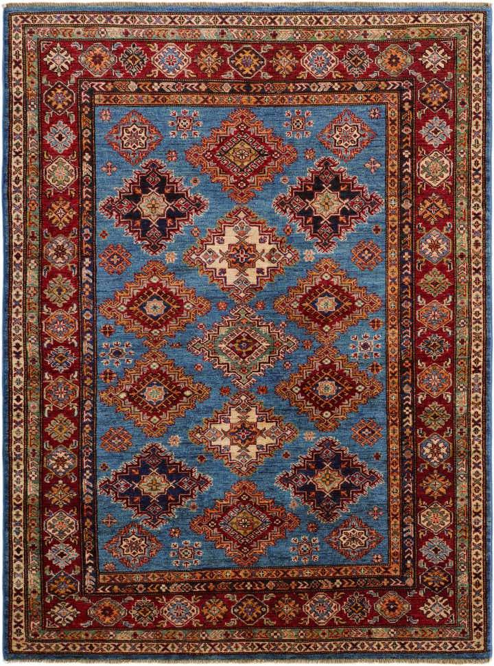 5' 1 x 6' 10 Hand Knotted Kazak Rug