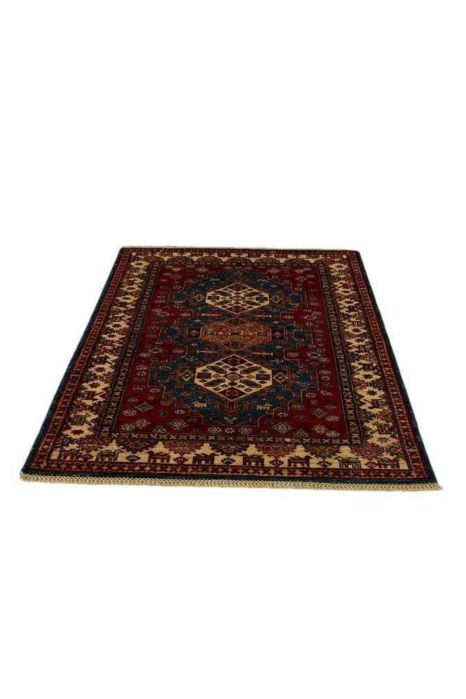 3' 5 x 5' Hand Knotted Kazak Rug