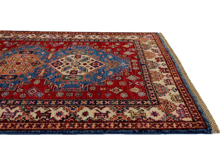 3' 5 x 5' Hand Knotted Kazak Rug