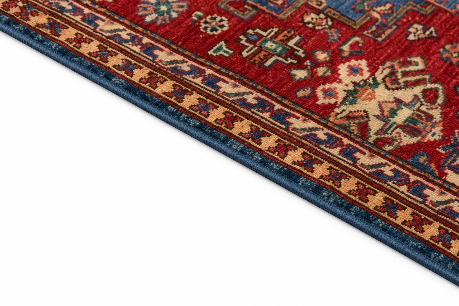 Detail image 8 of 12: 3' 5 x 5' Hand Knotted Kazak Rug