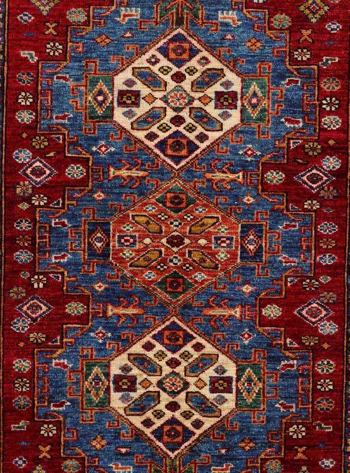 3' 5 x 5' Hand Knotted Kazak Rug