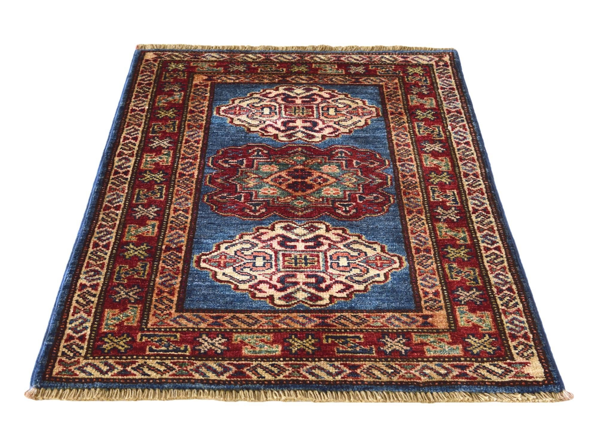 2' x 2' 9 Hand Knotted Kazak Rug
