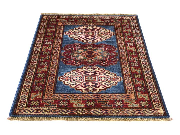 2' x 2' 9 Hand Knotted Kazak Rug