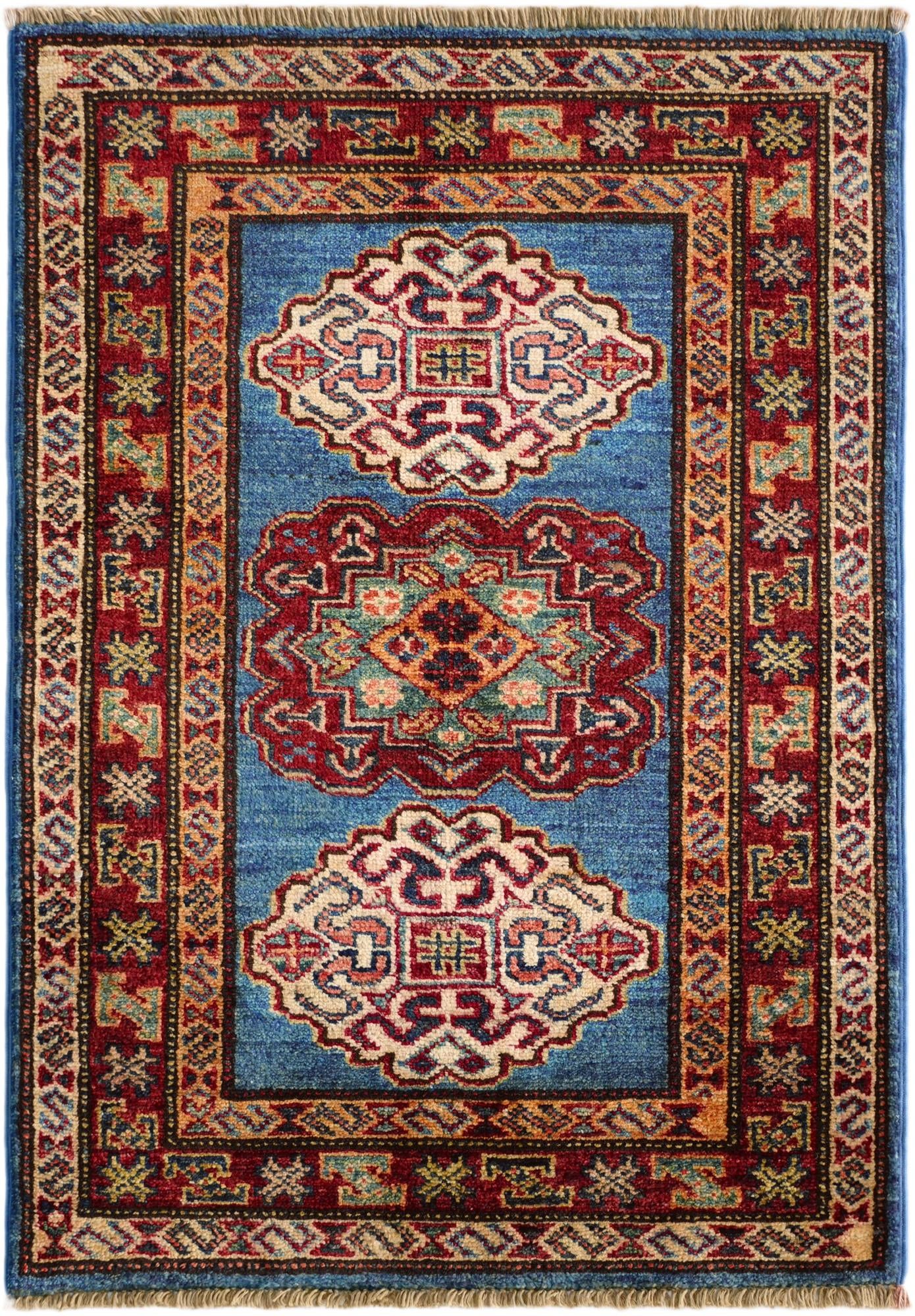 2' x 2' 9 Hand Knotted Kazak Rug