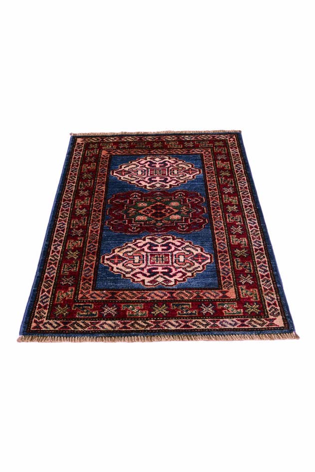 Detail image of 2' x 2' 10 Hand Knotted Kazak Rug