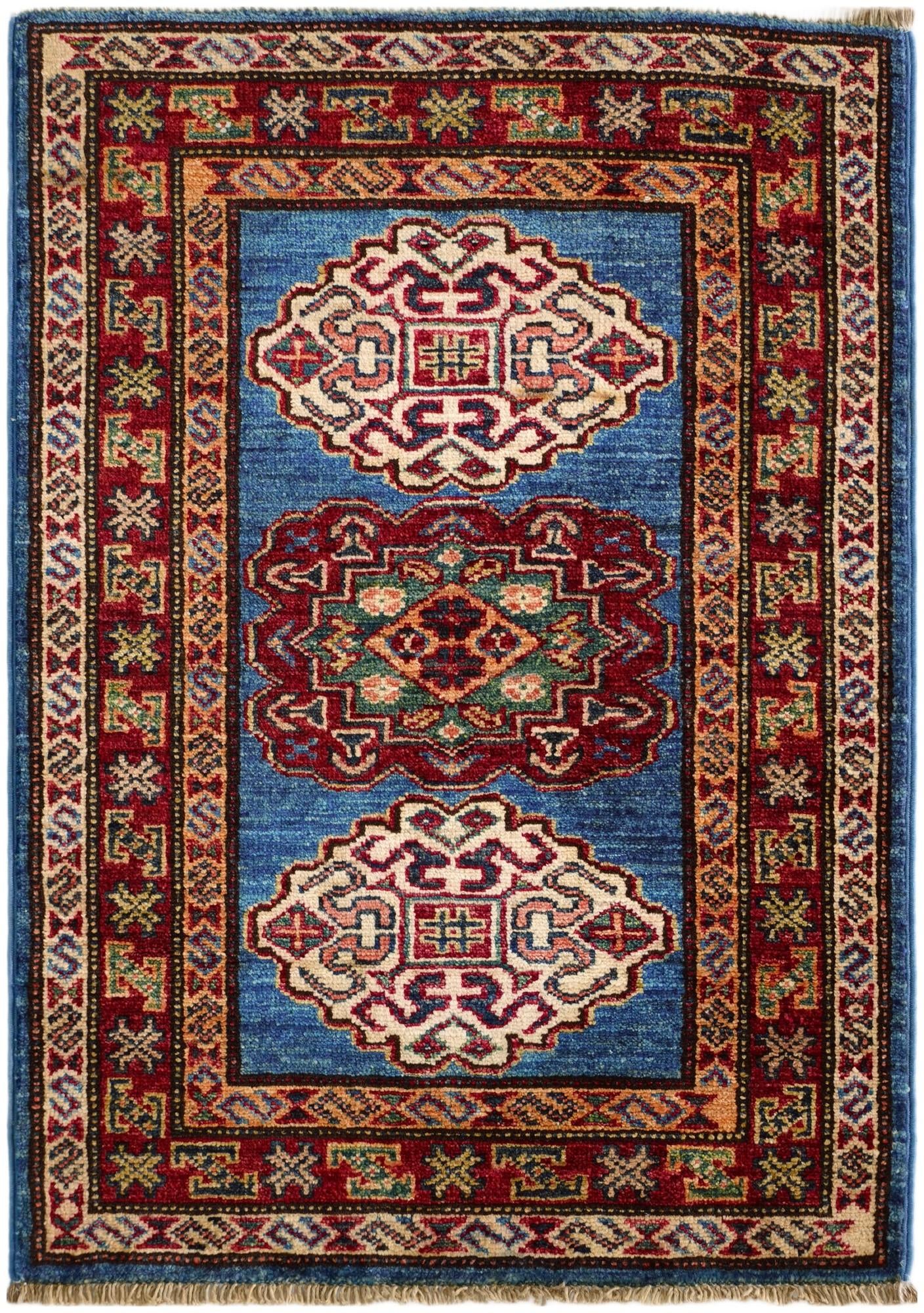 2' x 2' 10 Hand Knotted Kazak Rug