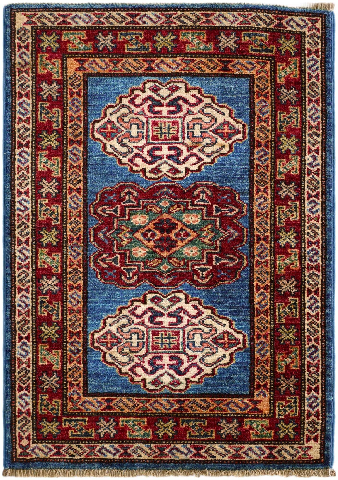 2' x 2' 10 Hand Knotted Kazak Rug