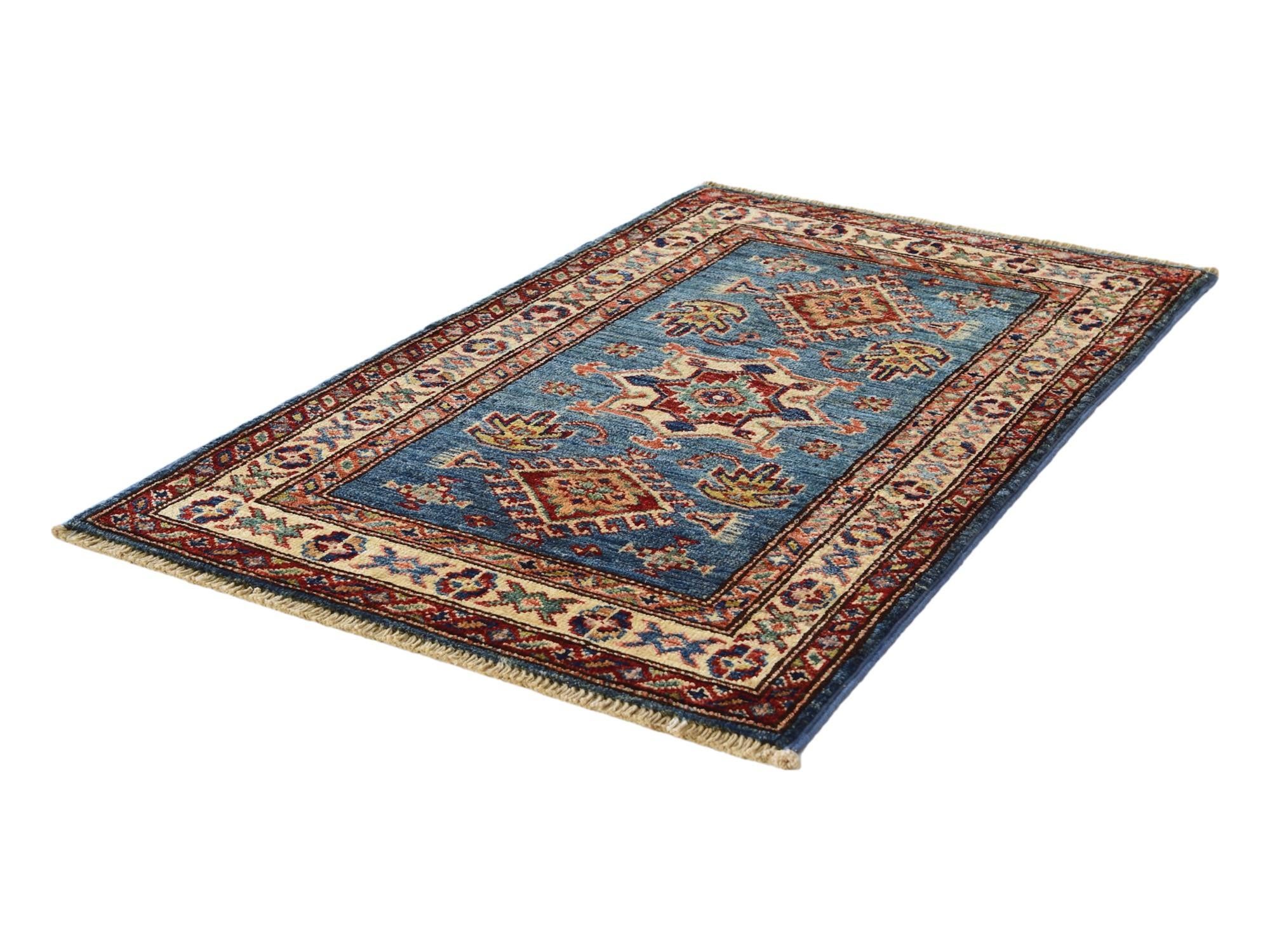 2' x 3' 3 Hand Knotted Kazak Rug