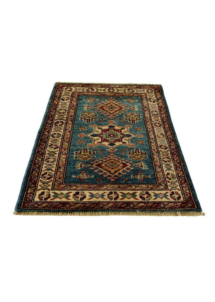2' x 3' 3 Hand Knotted Kazak Rug