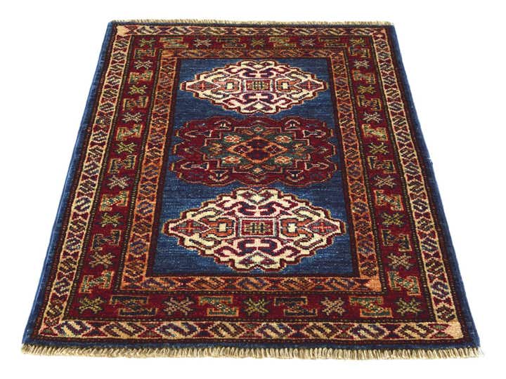 2' x 2' 11 Hand Knotted Kazak Rug
