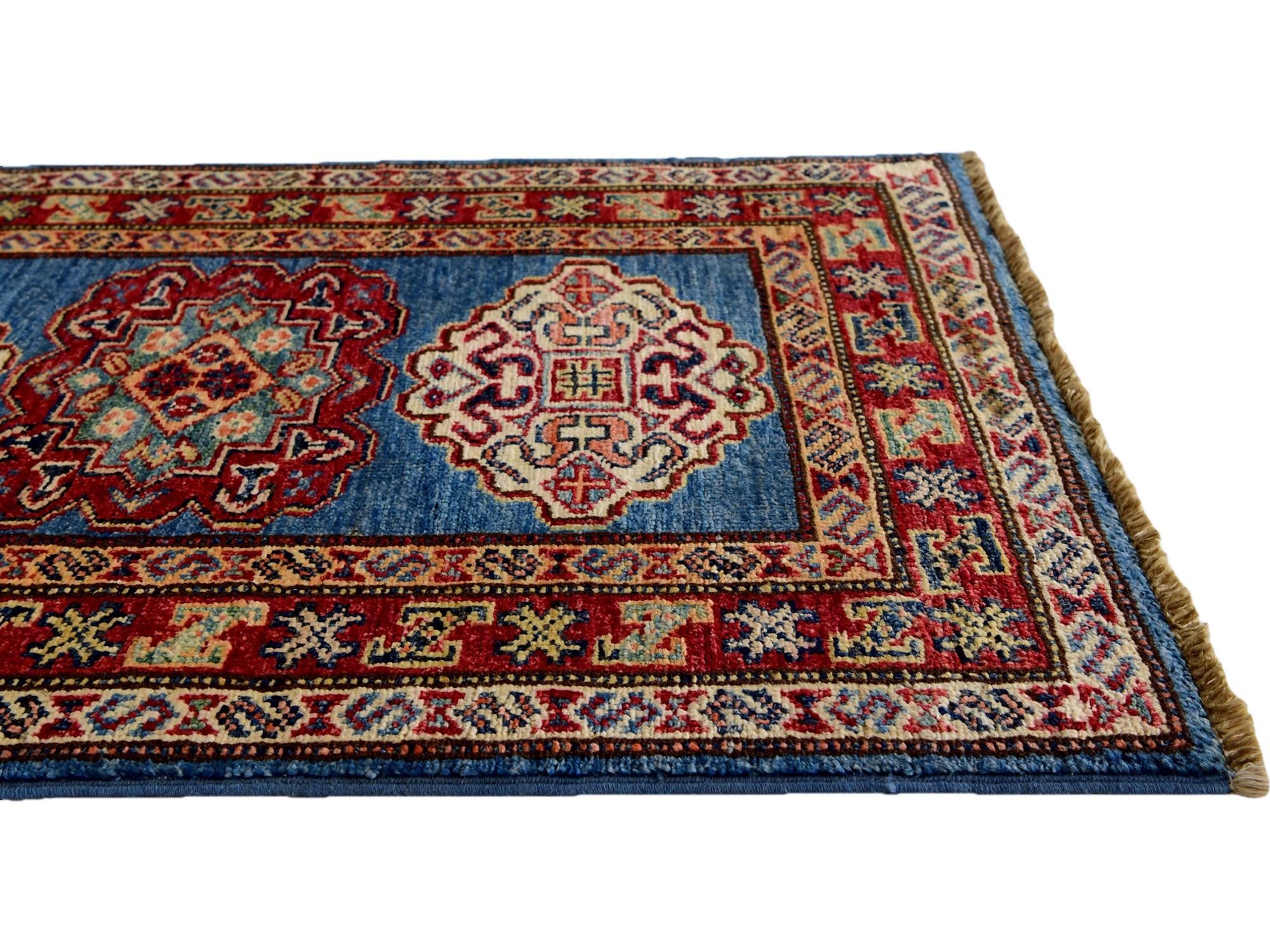 2' x 2' 11 Hand Knotted Kazak Rug