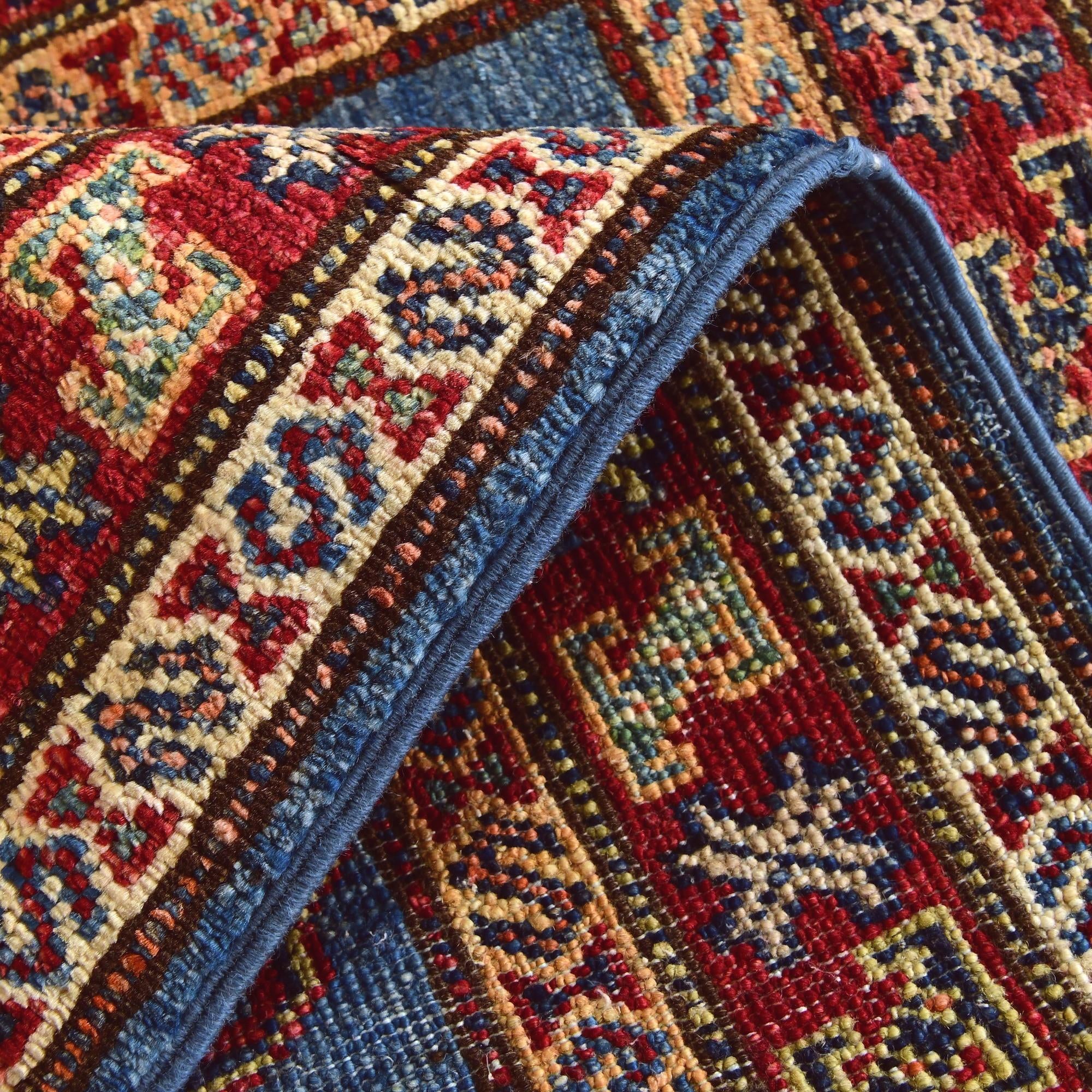 2' x 2' 11 Hand Knotted Kazak Rug
